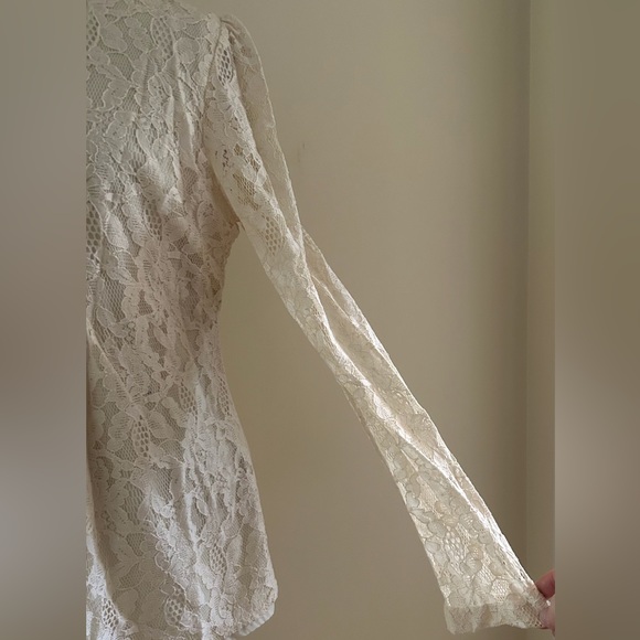 ❤️Pretty Michael Stars Ivory Lace Blouse - Picture 4 of 7